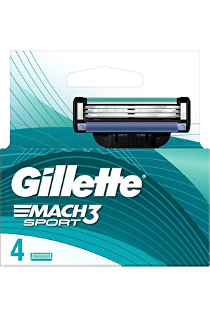 Gillette Mach3 Sport Yedek Tıraş Bıçaği 4 lü