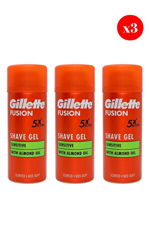 Gillette Fusion5 Ultra Sensitive Tıraş Jeli 75Ml X3 Adet