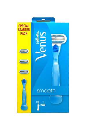 Venüs Smooth Kadın Tıraş Makinesi + 3 Yedek Tıraş Bıçağı