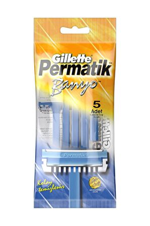 Gillette Permatik 5'li Banyo Kullan At Tıraş Bıçağı