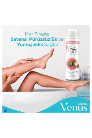 Satin Care Tıraş Jeli Kuru Ciltler 200 Ml X 2 Adet