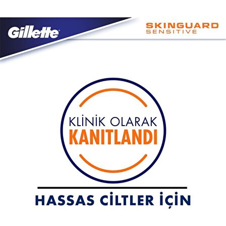 Gillette Skinguard Tıraş Makinesi + 4'lü Yedek Tıraş Bıçağı