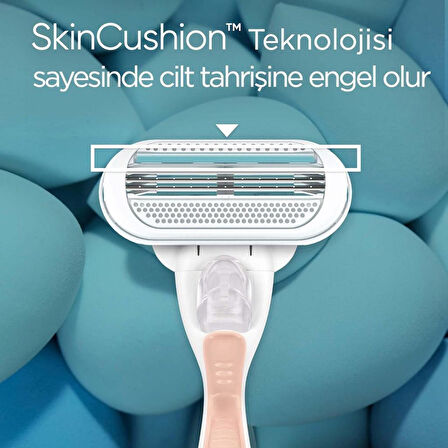 Gillette Venus Smooth Sensitive Tıraş Makinesi ve 2 Adet Yedek Başlık