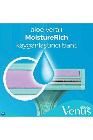 Gilette Simply Venüs 8'li Çift Bıçaklı Tüm Cilt Tipleri İçin Kullan At Tıraş Bıçağı