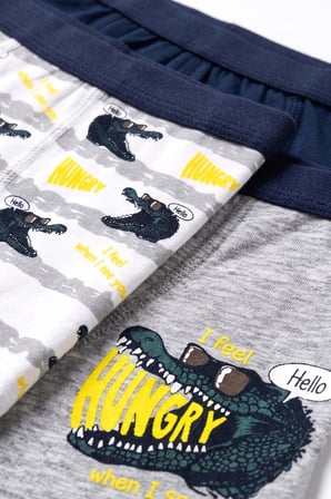 Öts Erkek Çocuk 3’lü Pamuklu Boxer Baskılı Ergonomik Tasarım (7702-3)