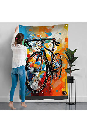 Yarış Bisikleti Duvar Örtüsü-7703