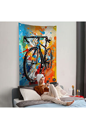 Yarış Bisikleti Duvar Örtüsü-7703
