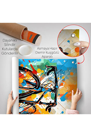 Yarış Bisikleti Duvar Örtüsü-7703