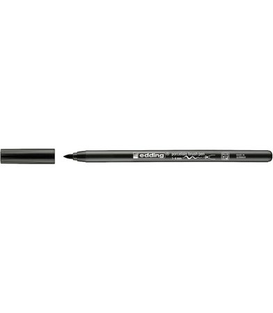 Edding Porselen Kalemi Fırça Uçlu 1 Mm- 4 Mm Siyah 4200 (10 Lu Paket)