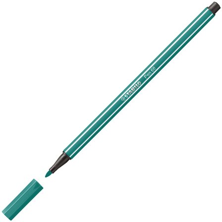 Stabilo Pen 68 Kalın Keçe Uçlu Boya Kalemi 1 Mm Turkuaz Yeşili 68/53 (10 Lu Paket)