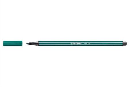 Stabilo Pen 68 Kalın Keçe Uçlu Boya Kalemi 1 Mm Turkuaz Yeşili 68/53 (10 Lu Paket)