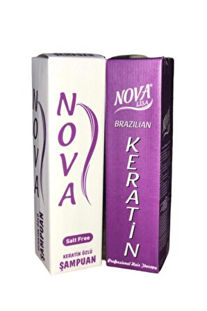 Keratin + Keratinli Tuzsuz Şampuan Set 1000 ml