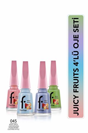Flormar Juicy Fruits Jel Görünümlü Oje Seti