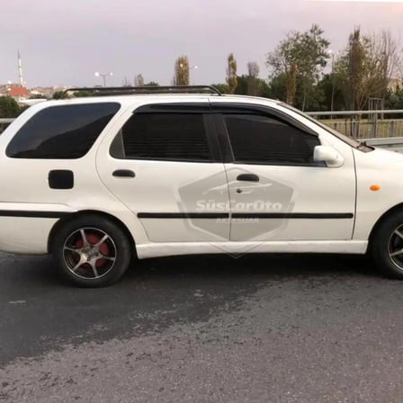 Fiat Albea Palio Siena Hb&Sedan Uyumlu Mugen Cam Rüzgarlığı Seti Piano Black 4'lü İthal