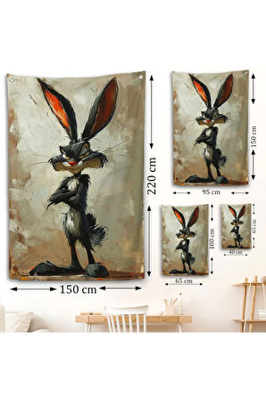 Bugs Bunny Tavşan Duvar Örtüsü-7710