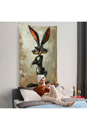 Bugs Bunny Tavşan Duvar Örtüsü-7710