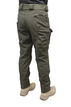 Erkek Taktikal Pantolon Softshell Haki