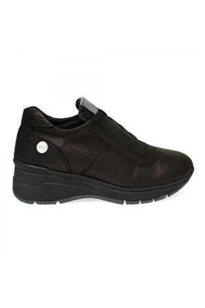 Mammamia D23ka-6245 Kadın Deri Casual Ayakkabı Siyah