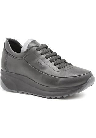 Mammamia D24ya-3005 Kadn Deri Casual Ayakkabı Siyah