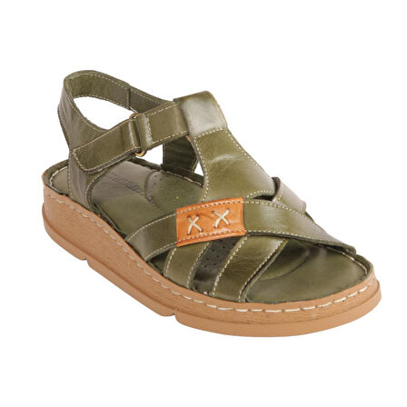 MAMMAMİA D25YS-2440 ORTOPEDİK YUMUŞAK DERİ KADIN SANDALET