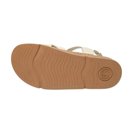Mammamia D25ys-2440 Kadın Hakiki Deri Comfort Sandalet Kemik