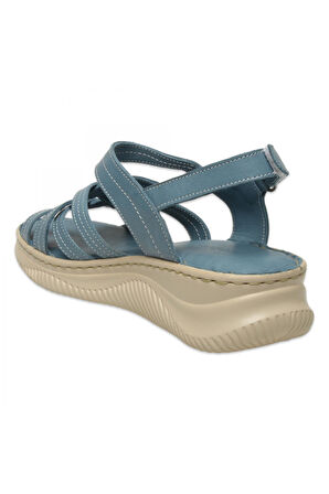 Mammamia D25Ys-2265Z Günlük Mavi Kadın Sandalet