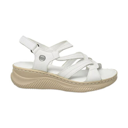 MAMMAMİA D25YS-2265 KALIN TABAN KADIN DERİ SANDALET