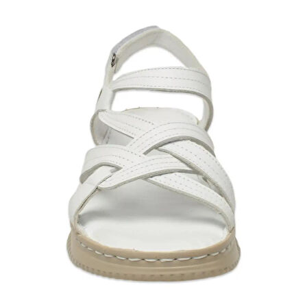 MAMMAMİA D25YS-2265 KALIN TABAN KADIN DERİ SANDALET