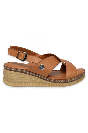 Mammamia D25Ys-2360 Günlük Taba Kadın Sandalet