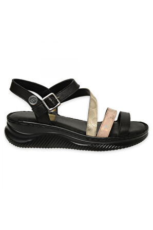 Mammamia D25Ys-2365Z Günlük Siyah Kadın Sandalet