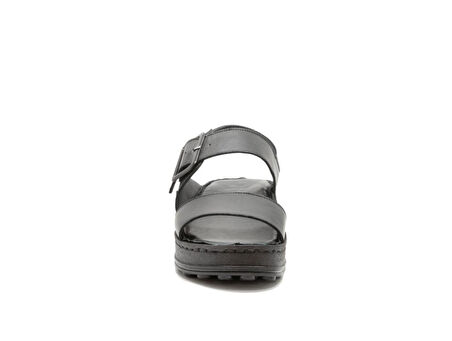 MAMMAMİA D25YS-2375 KALIN TABAN DERİ KADIN SANDALET