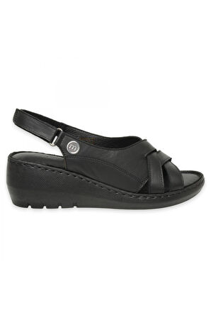 Mammamia D25Ys-2510Z Günlük Siyah Kadın Sandalet