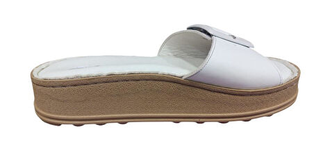 MAMMAMİA D25YT-1290 KALIN TABAN YUMUŞAK DERİ KADIN TERLİK