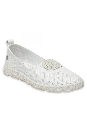 Mammamia D25Ya-135 Günlük Beyaz Kadın Babet