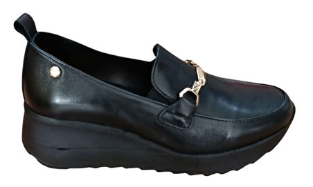 Mammamia D25ya-3555-b Kadın Hakiki Deri Casual Ayakkabı Siyah