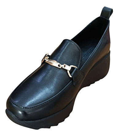 Mammamia D25ya-3555-b Kadın Hakiki Deri Casual Ayakkabı Siyah