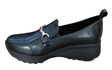 Mammamia D25ya-3555-b Kadın Hakiki Deri Casual Ayakkabı Siyah