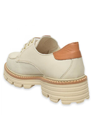 Mammamia D25Ya-3710Z Günlük Krem Kadın Ayakkabı