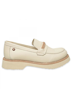 Mammamia D25Ya-3735Z Günlük Krem Kadın Ayakkabı