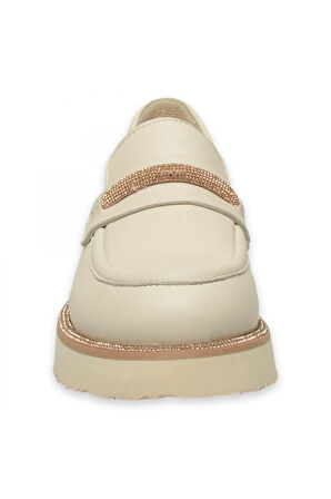 Mammamia D25Ya-3735Z Günlük Krem Kadın Ayakkabı