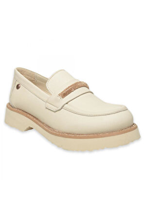 Mammamia D25Ya-3735Z Günlük Krem Kadın Ayakkabı