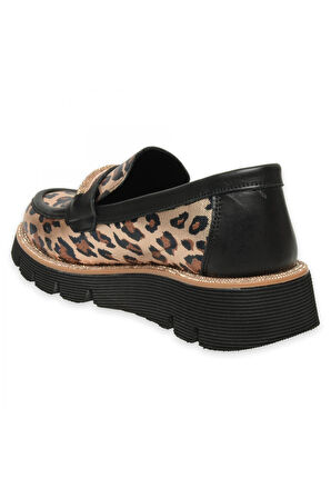 Mammamia D25Ya-3740Z Günlük Leopar Kadın Ayakkabı