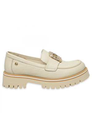 Mammamia D25Ya-3855Z Günlük Krem Kadın Ayakkabı