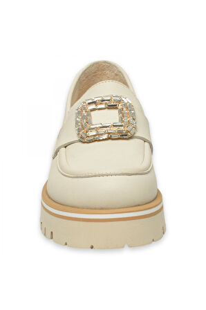 Mammamia D25Ya-3855Z Günlük Krem Kadın Ayakkabı