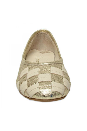 Mammamia D25Ya-7350Z Günlük Altın Kadın Babet