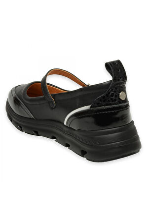 Mammamia D25Ya-750Z Günlük Siyah Kadın Babet