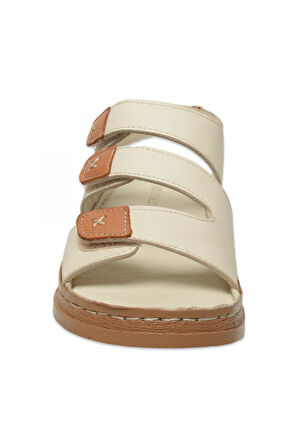 Mammamia D25Ys-2450Z Günlük Krem Kadın Sandalet