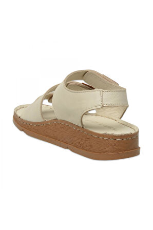 Mammamia D25Ys-2450Z Günlük Krem Kadın Sandalet