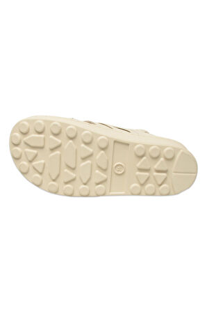 Mammamia D25ys-2865 Kadın Hakiki Deri Comfort Sandalet Bej