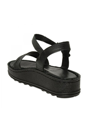 Mammamia D25Ys-2590 Günlük Siyah Kadın Sandalet